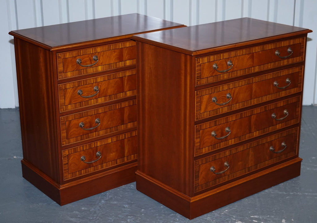PAIR OF LARGE EDWARDIAN STYLE CHEST OF DRAWERS MADE BY PAUL SMITH BRIGHTON (1/3)