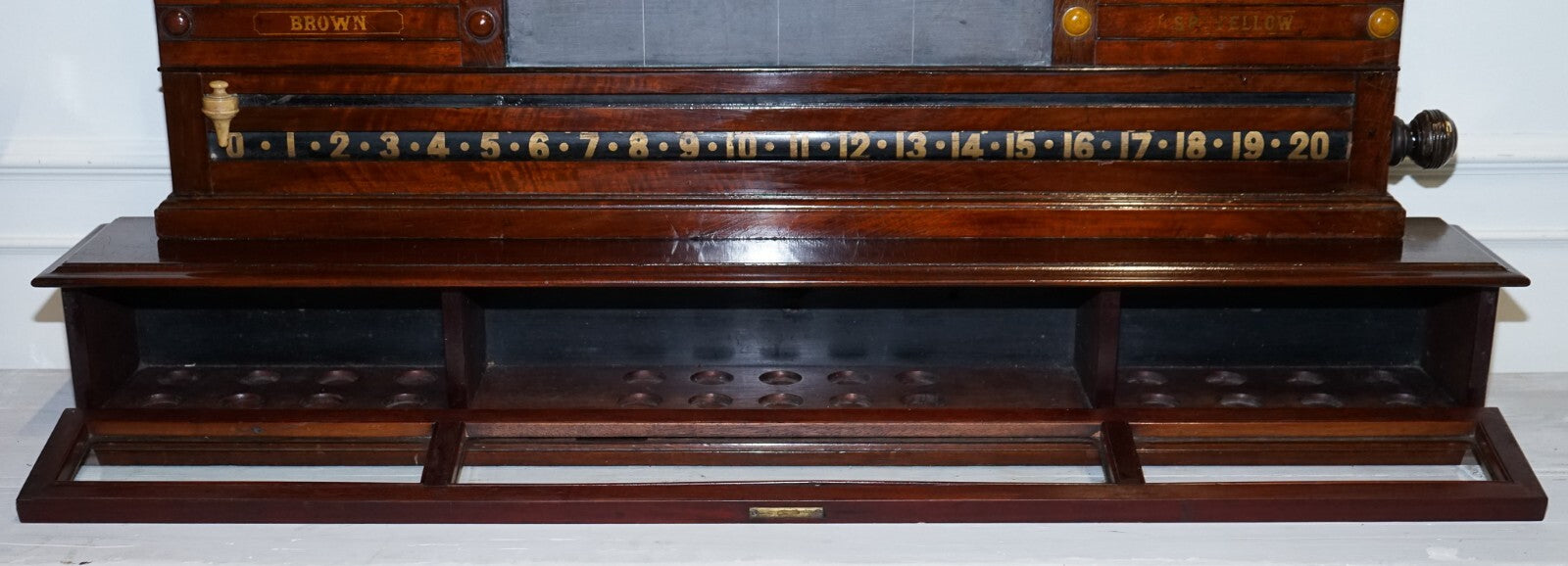 ANTIQUE OAK RESTORED J. ASHCROFT & CO LIVERPOOL SNOOKER BILLIARD SCORE BOARD