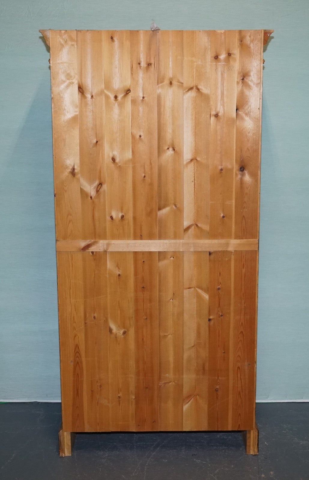 VINTAGE PINE OPEN BOOKCASE DISPLAY CABINET WiTH 5 SHELVES