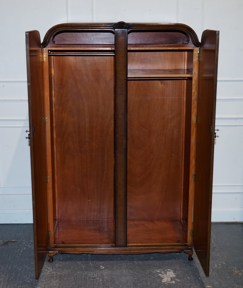 ART DECO 1920'S LARGE TWO DOOR WARDROBE OR AMOIRE