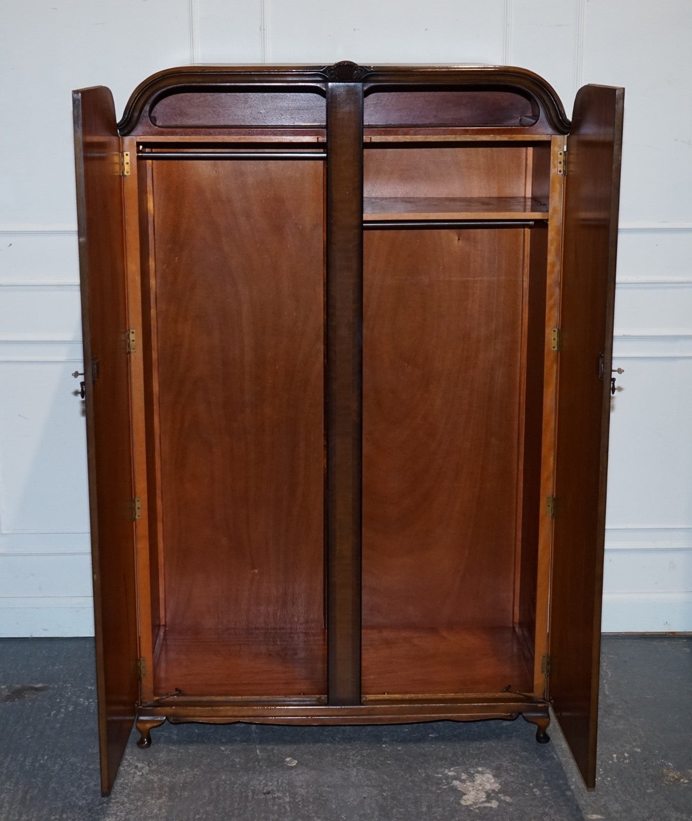 ART DECO 1920'S LARGE TWO DOOR WARDROBE OR AMOIRE