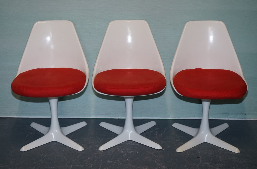 VINTAGE 1960s ARKANA BY MAURICE BURKE SET OF 5 DINING CHAIRS