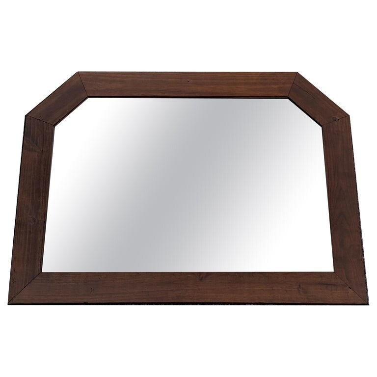 1970's VINTAGE OAK MIRROR J1
