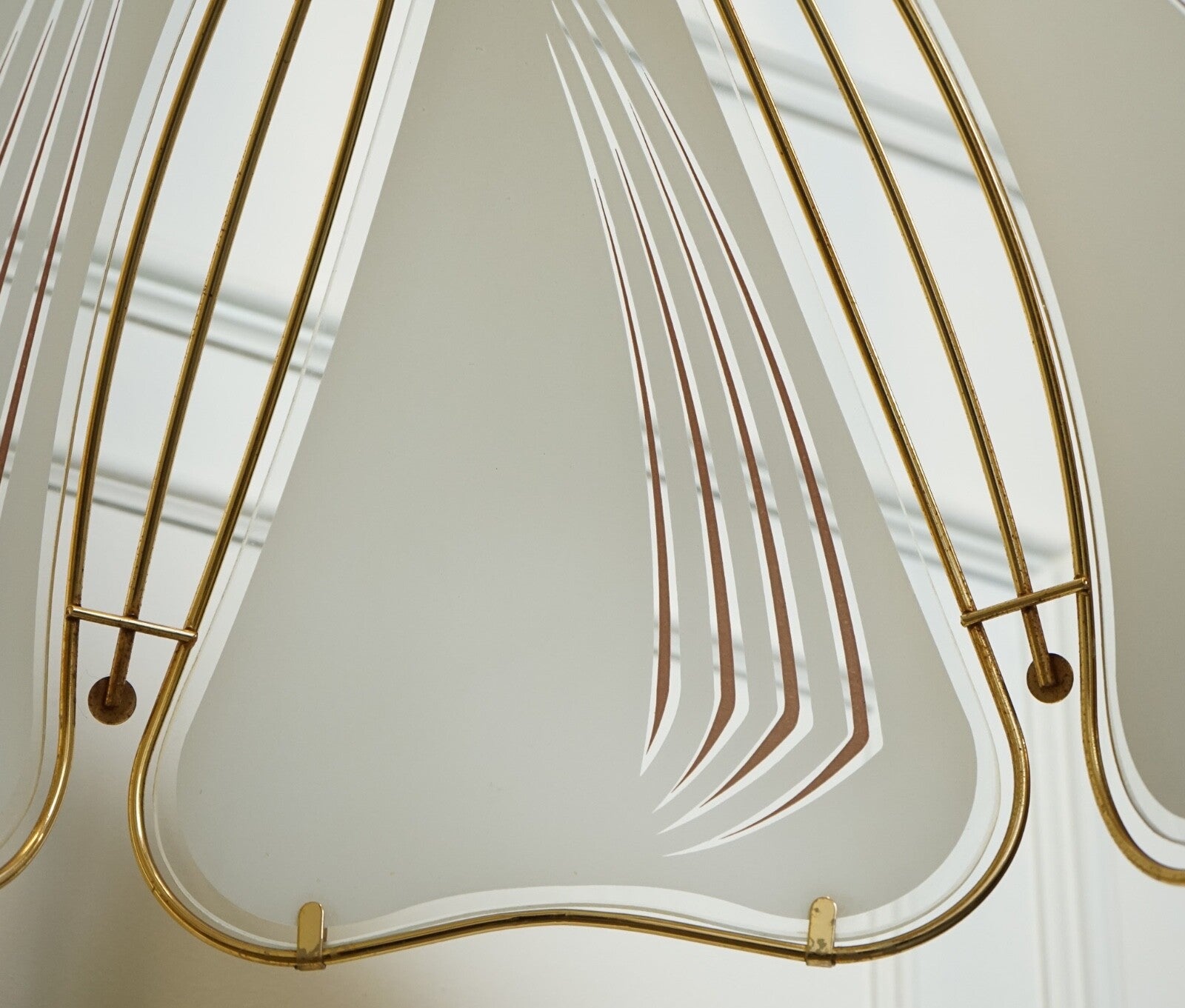 LOVELY ITALIAN ART DECO STYLE CHANDELIER LAMP