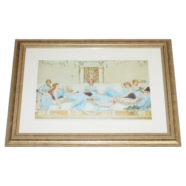 VINTAGE PAINTING PRINT 'INTERCLUDE' BY WILLIAM REYNOLDS-STEPHENS 82 X 113 CM
