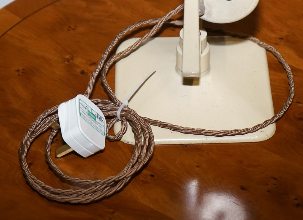 ANTIQUE CIRCA 1950 RECLAIMED HADRILL & HORSTMANN COUNTERPOISE DESK LAMP