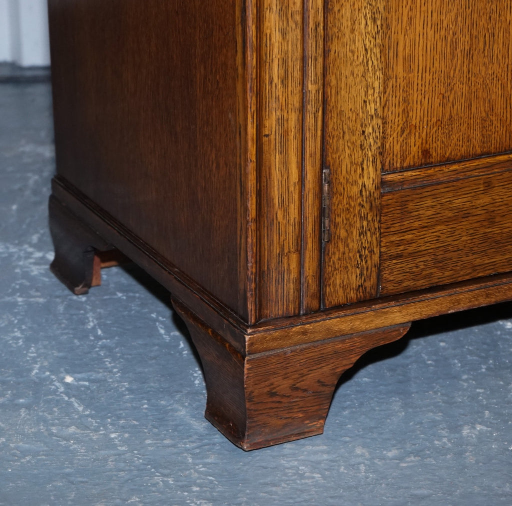 ANTIQUE ENGLISH OAK TWO DOOR WARDROBE