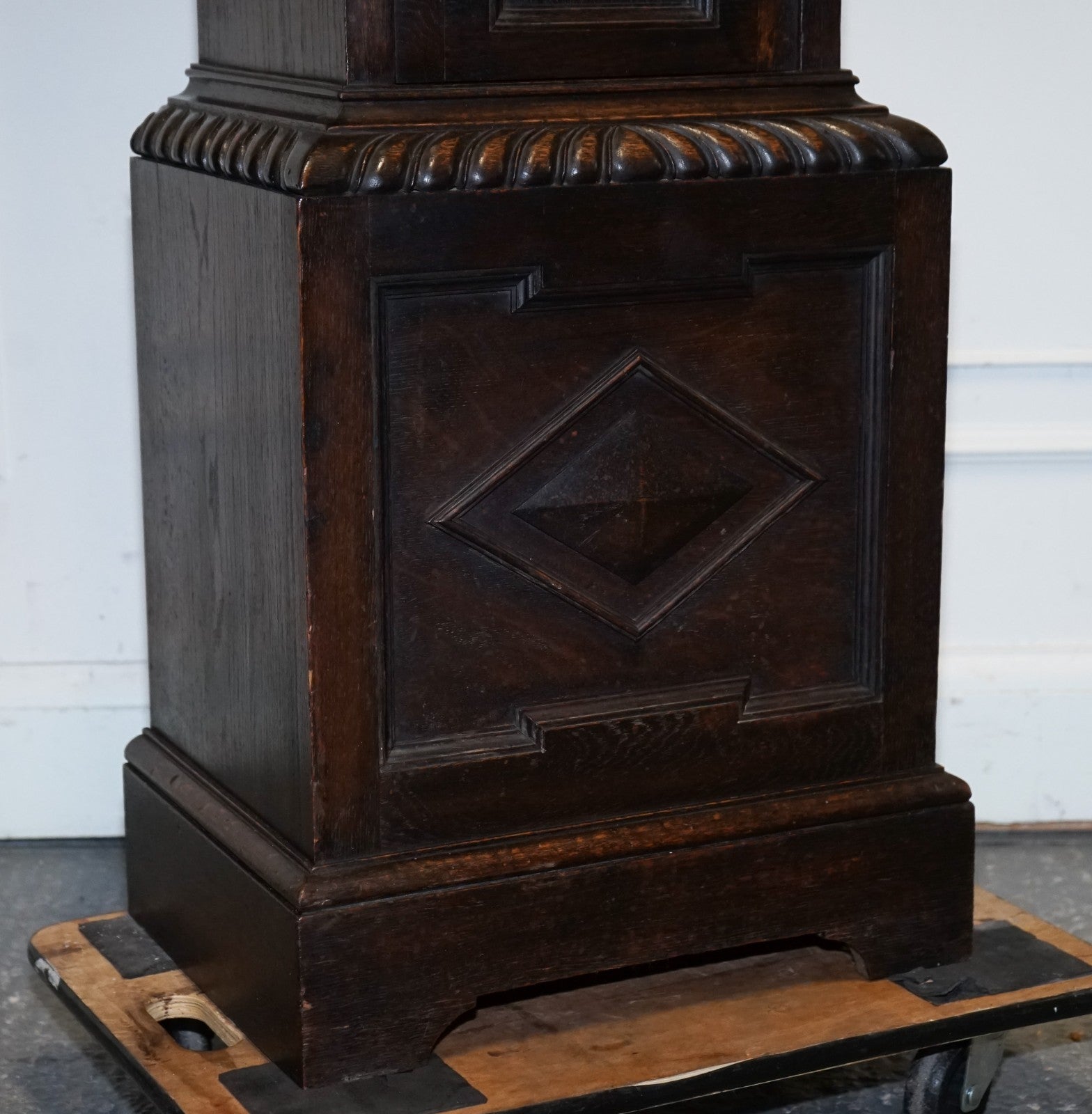 ANTIQUE ENGLISH ARTS & CRAFTS 8 DAY LONGCASE GRANDFATER CLOCK BY MAPLE LONDON