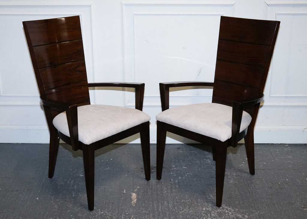 SET OF  10 DINING ART DECO STYLE CHAIRS BY GIORGIO COLLECTION ITALIAN DESIGNER