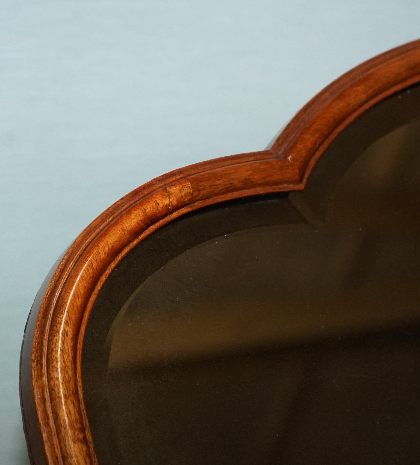 1930's ART DECO WALNUT DRESSING TABLE QUEEN ANNE STYLE DESK