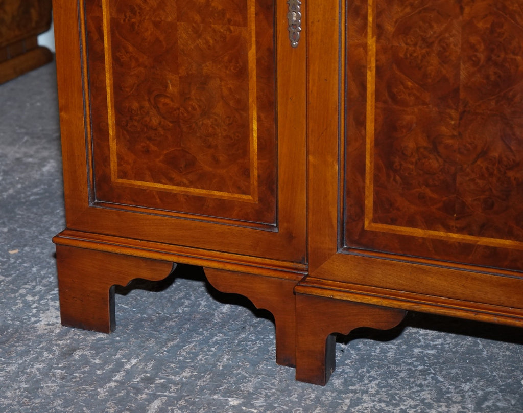 VINTAGE BURR WALNUT SIDEBOARD MADE BY JAN SMITH BRIGHTON