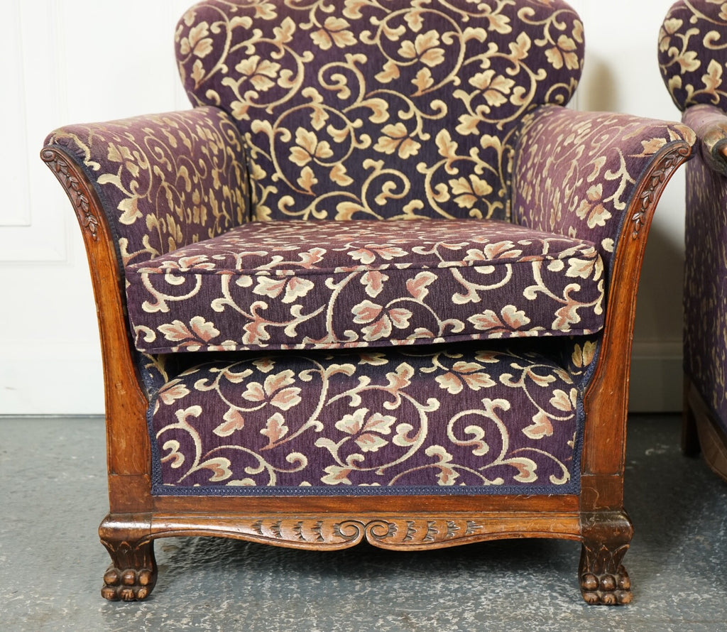 VICTORIAN FABRIC BERGERE SUITE SOFA AND TWO ARMCHAIRS UPHOLSTERY PROJECT J1