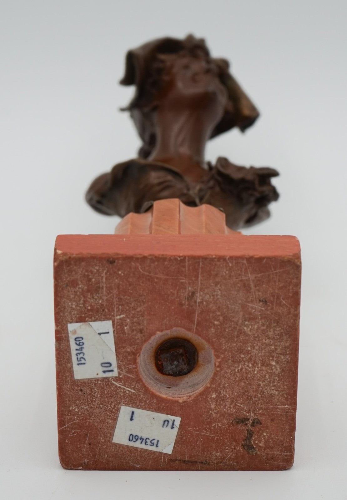 ANTIQUE 1885-1930 GEORGE VAN DER STRAETEN BRONZE BUST OF DUTCH LADY