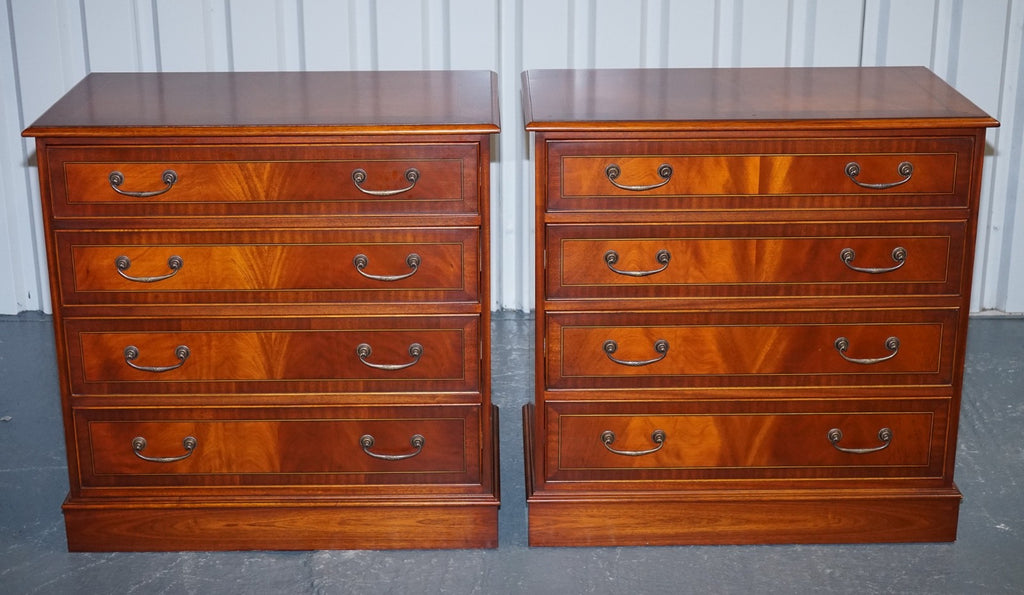 PAIR OF LARGE EDWARDIAN STYLE CHEST OF DRAWERS MADE BY PAUL SMITH BRIGHTON (2/3)