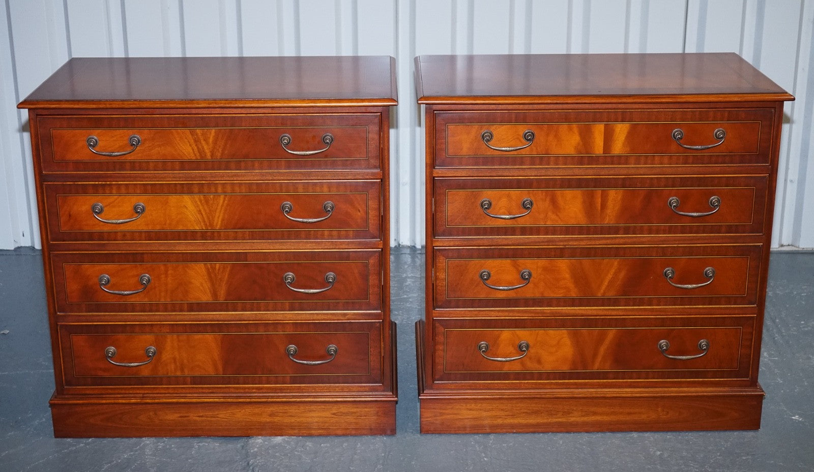 PAIR OF LARGE EDWARDIAN STYLE CHEST OF DRAWERS MADE BY PAUL SMITH BRIGHTON (2/3)