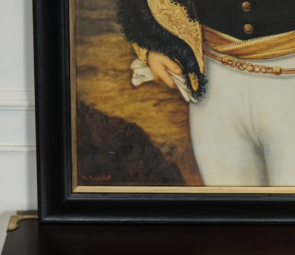 CEREMONIAL DRESS THIERRY PONCELET FRAMED ART PRINT BLACK AND GOLD FRAME