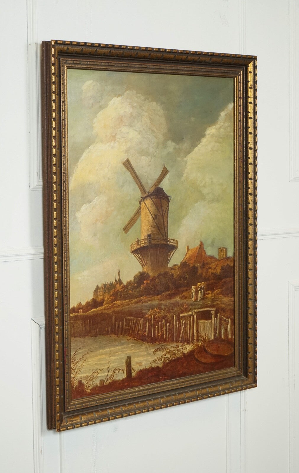 PAINTING AFTER JACOB VAN RUISDAEL THE MILL WIJK-BIJ-DUURSTEDE DUTCH 1628-1682