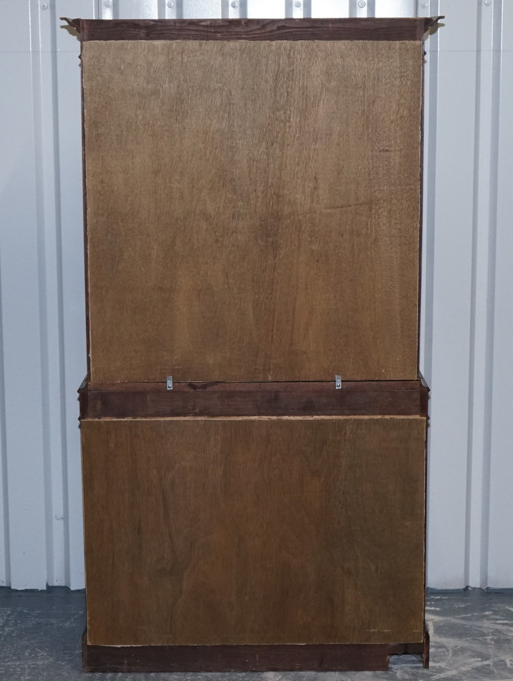 ENGLISH 19TH CENTRY GLAZED DISPLAY CURIO CABINET WITH FIXED SHELVES
