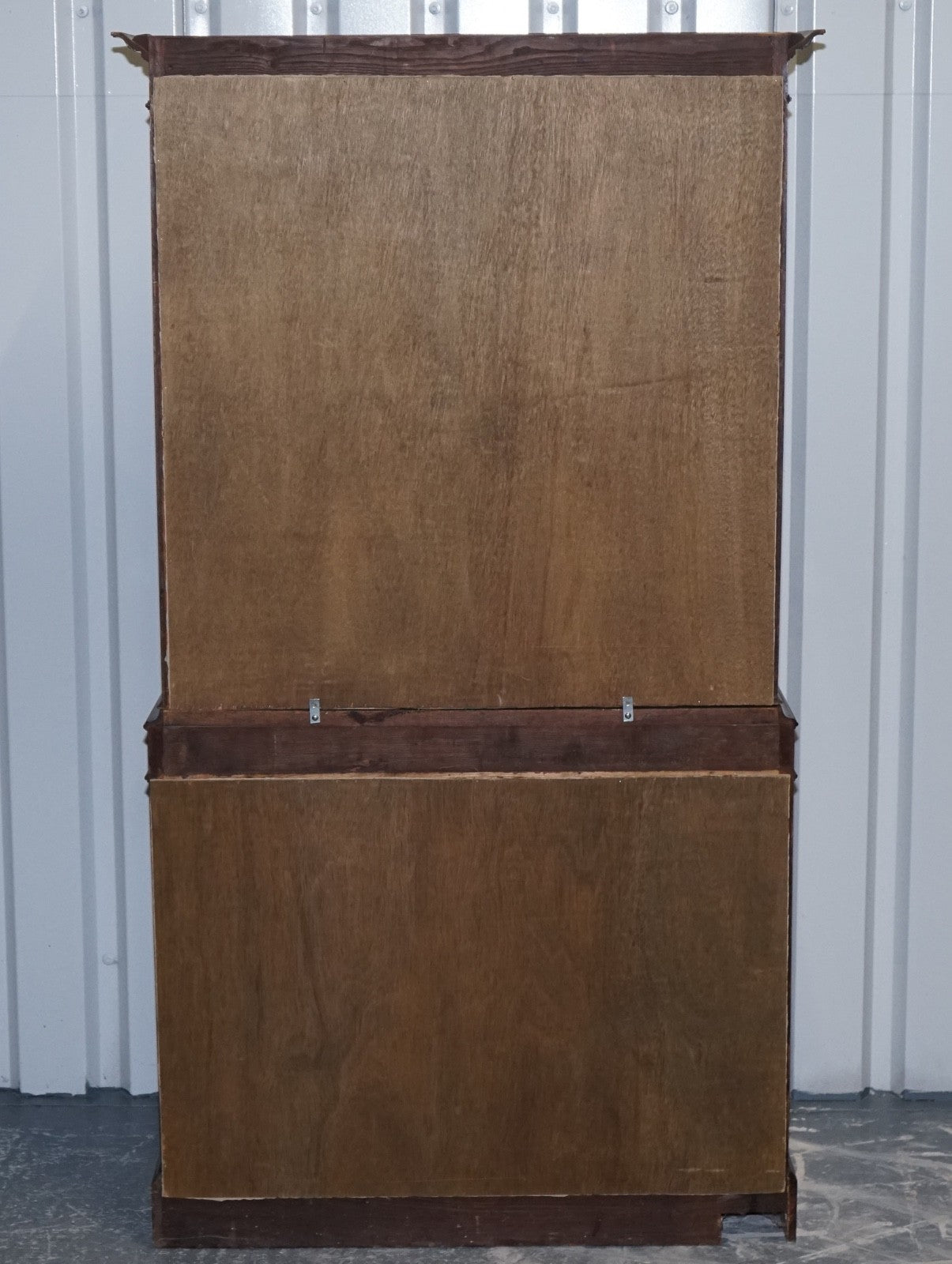 ENGLISH 19TH CENTRY GLAZED DISPLAY CURIO CABINET WITH FIXED SHELVES