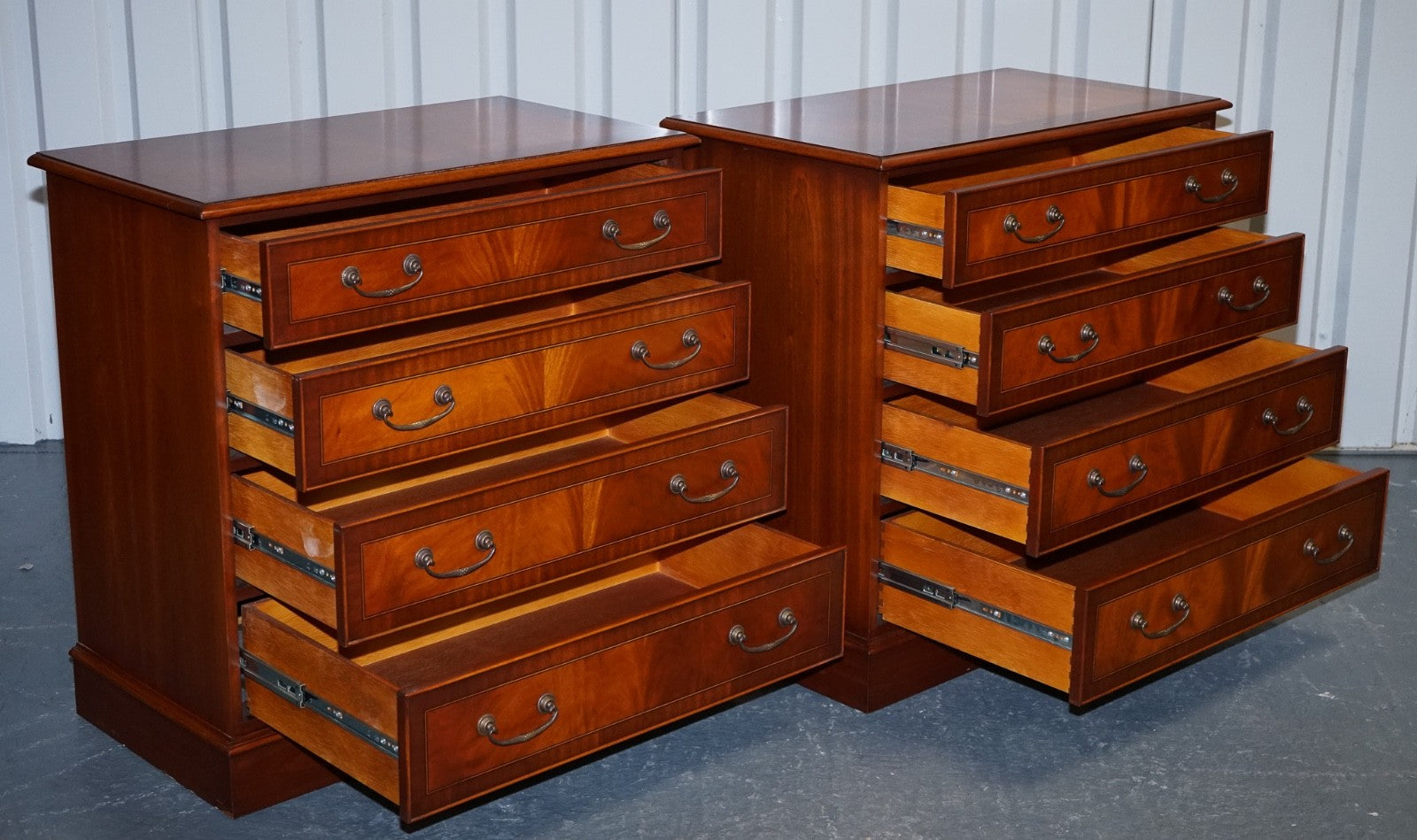 PAIR OF LARGE EDWARDIAN STYLE CHEST OF DRAWERS MADE BY PAUL SMITH BRIGHTON (2/3)