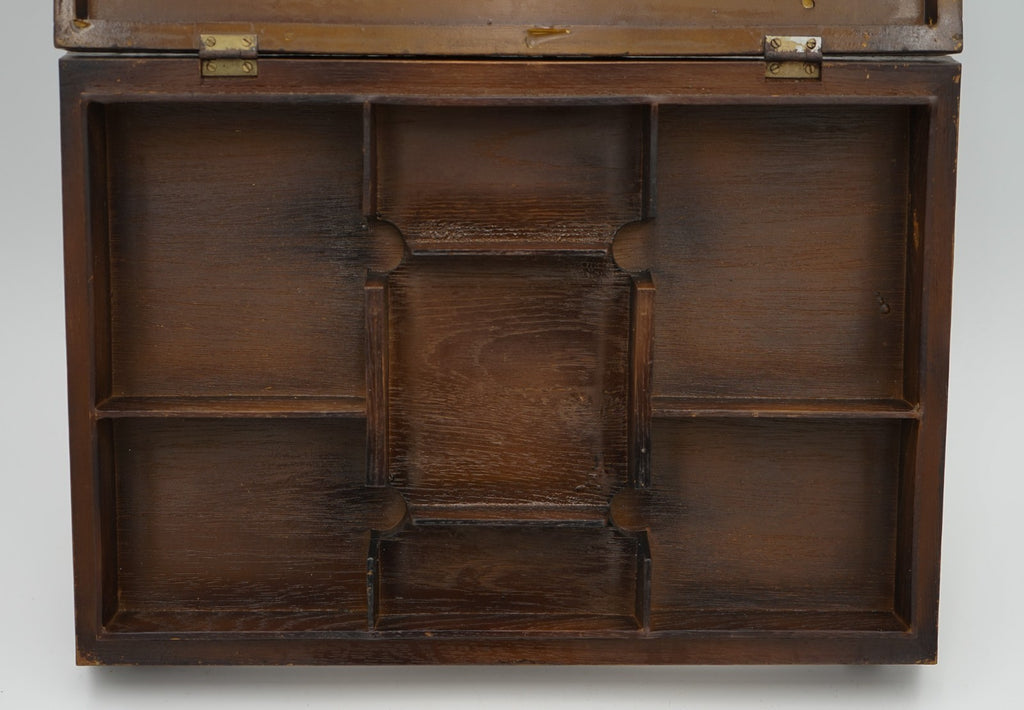 ANTIQUE ANGLO DUTCH CIGAR CO. WILLEM II OAK GLAZED SHOP COUNTER DISPLAY CABINET