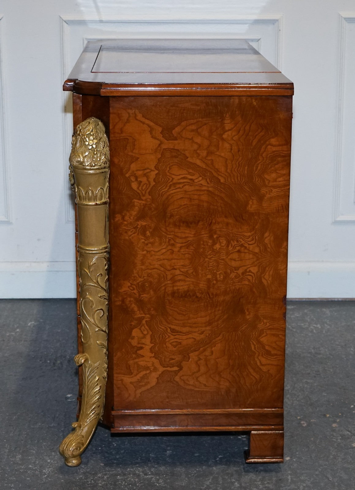 LARGE FAUX CHEST OF DRAWERS HIDDEN TV CABINET FRENCH EMPIRE STYLE