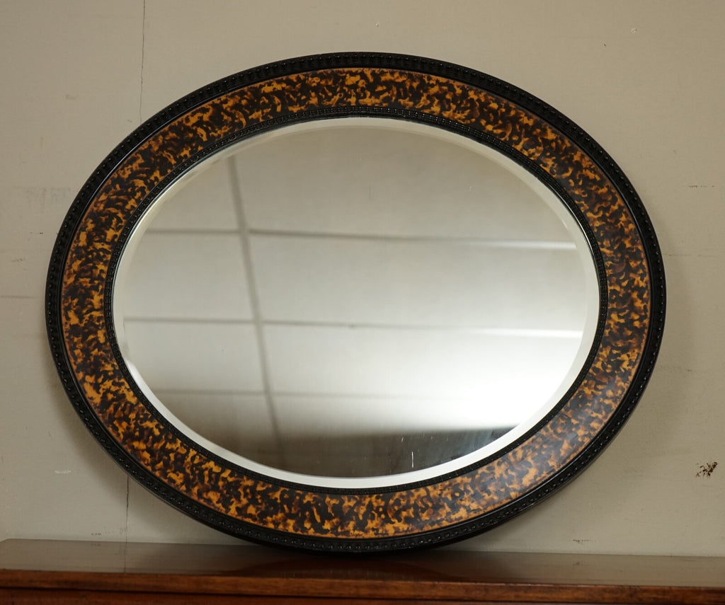 VINTAGE OVAL WALL MIRROR IN THE MANNER OF WILLIAM YEOWARD