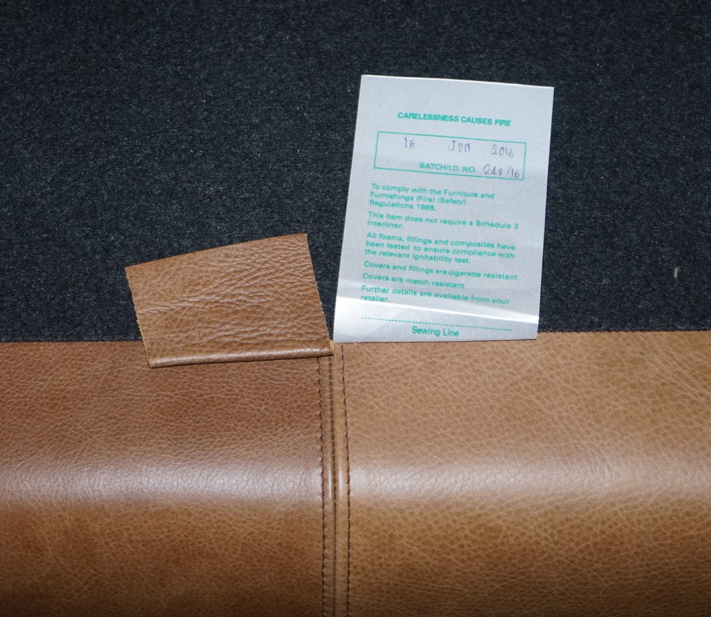 VINTAGE ALEXANDER & JAMES BLAKE 3 SEATER LEATHER & FABRIC SOFA RRP £2,240