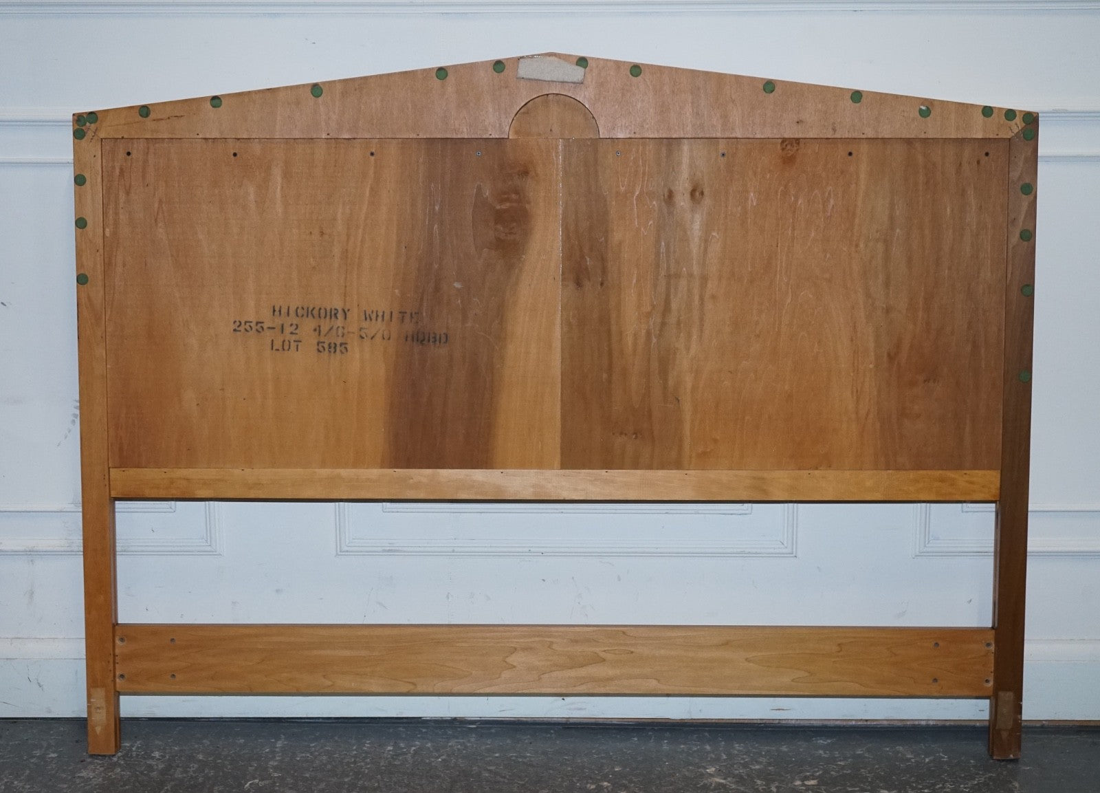 VINTAGE QUEEN SIZE AMERICAN HICKORY WHITE GENESIS BIEDEMEIER HEADBOARD