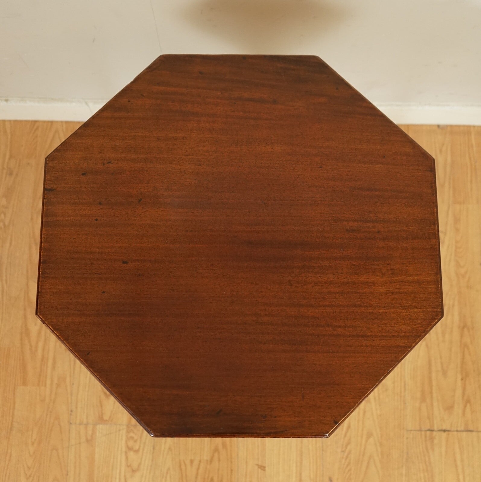 JAMES SCHOOLBRED ANTIQUE ARTS & CRAFTS OCTAGONAL OCCASIONAL SIDE END TABLE