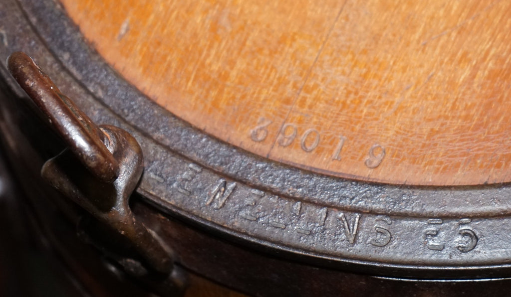 ANTIQUE VICTORIAN CIRCA 1885 ENGLISH G. LLEWELLIN & SONS BUTTER CHURN