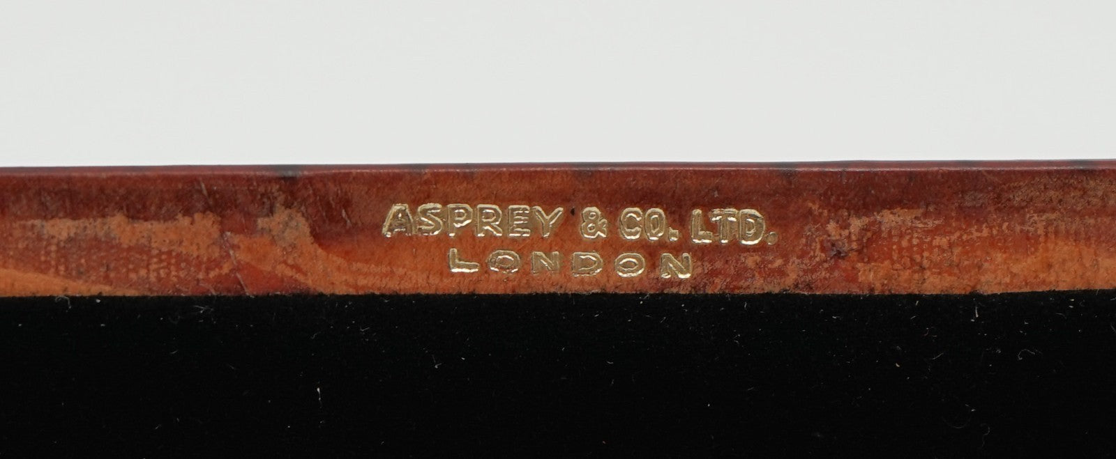 RARE PAIR OF ANTIQUE ASPREY LONDON LEATHER BOOK ENDS