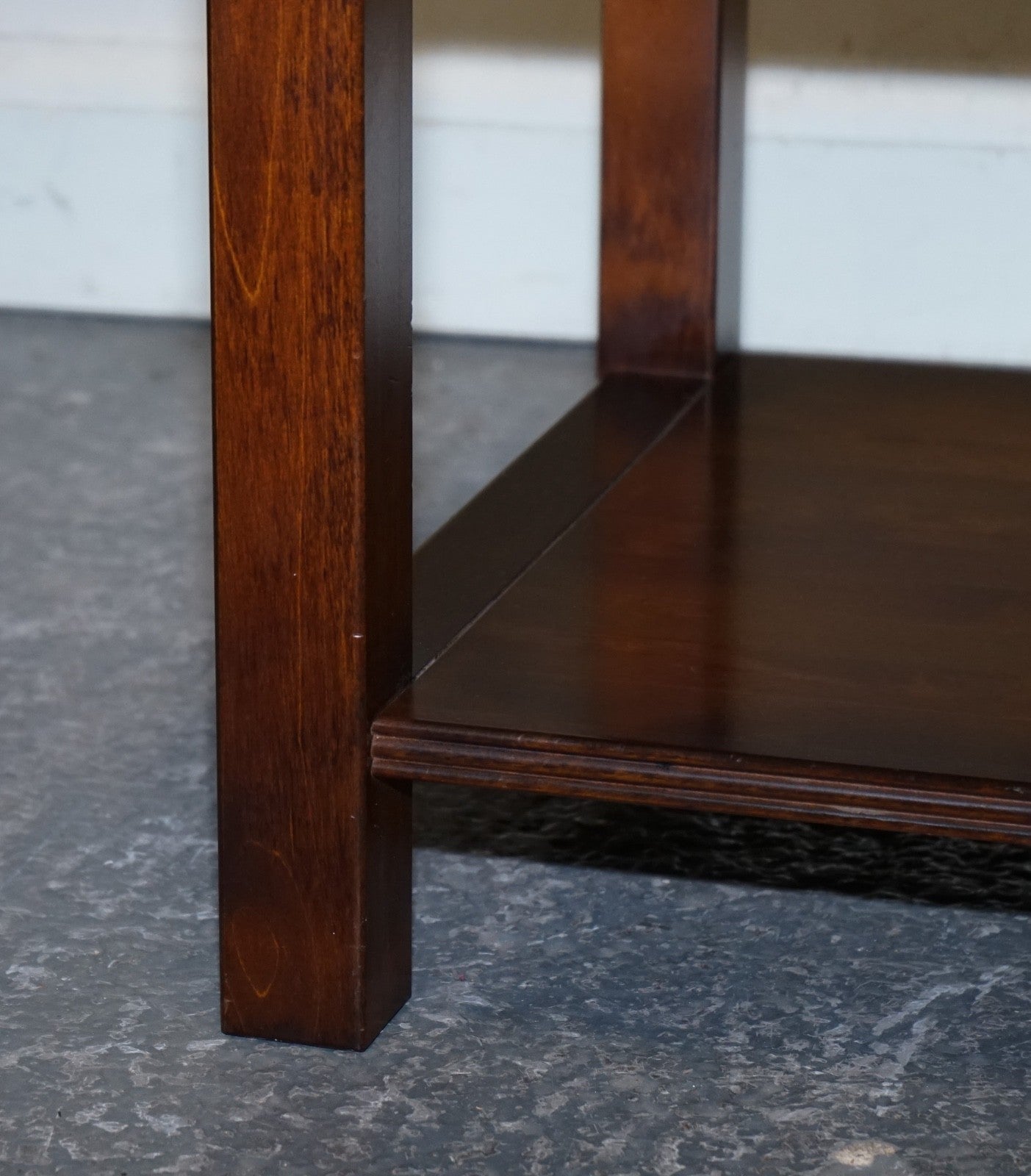 VINTAGE SINGLE MILITARY CAMPAIGN MAHOGANY & BRASS NIGHTSTAND BEDSIDE TABLE