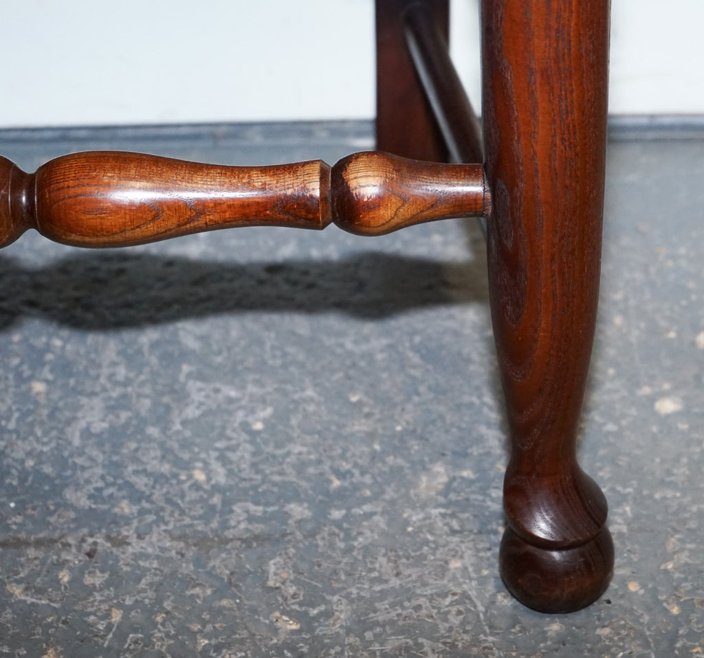 SET OF SIX ENGLISH ANTIQUE CIRCA 1910 LADDERBACK RUSH SEAT DINING CHAIRS