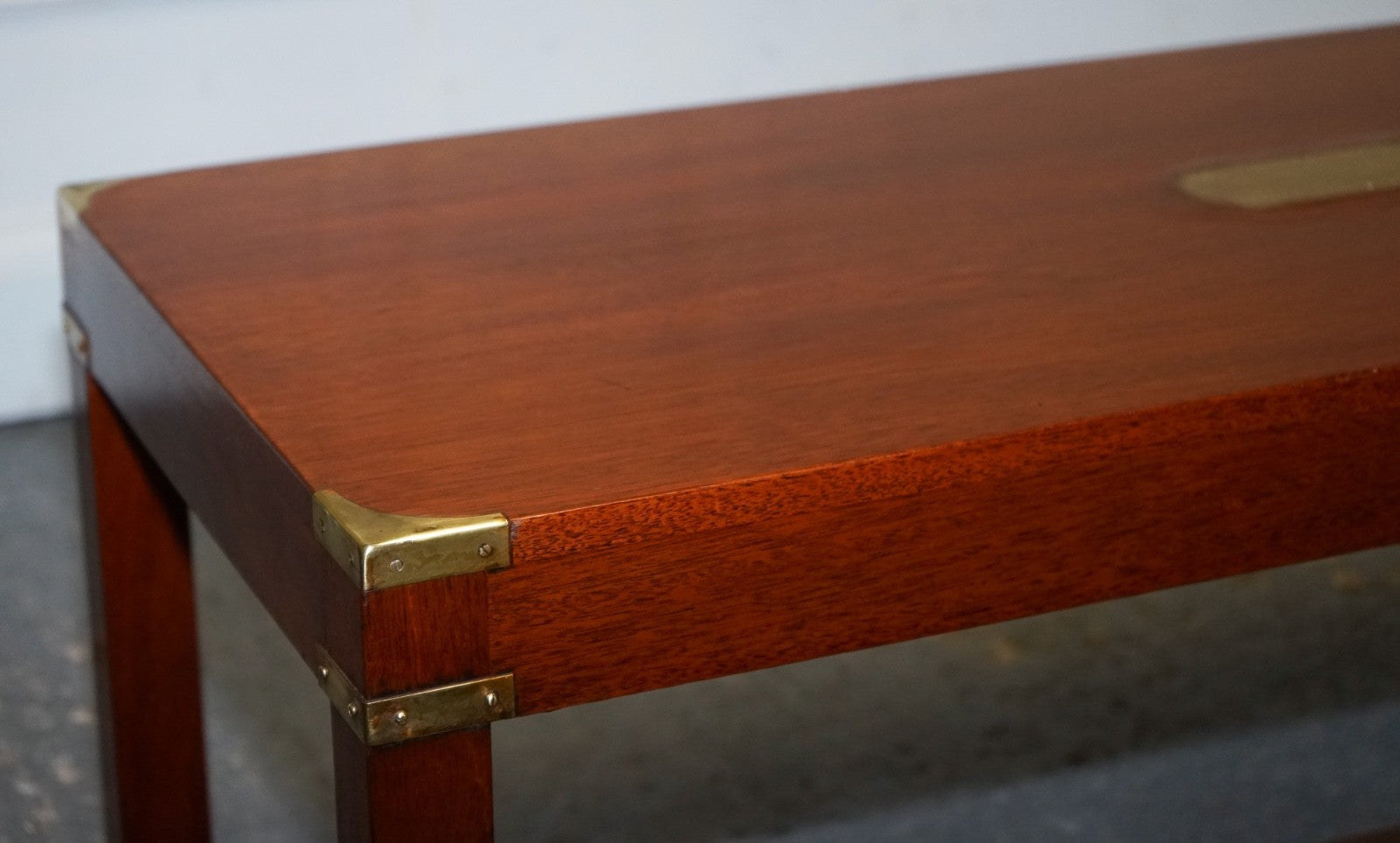 RESTORED HARRODS KENNEDY LONDON MILITARY CAMPAIGN COFFEE TABLE