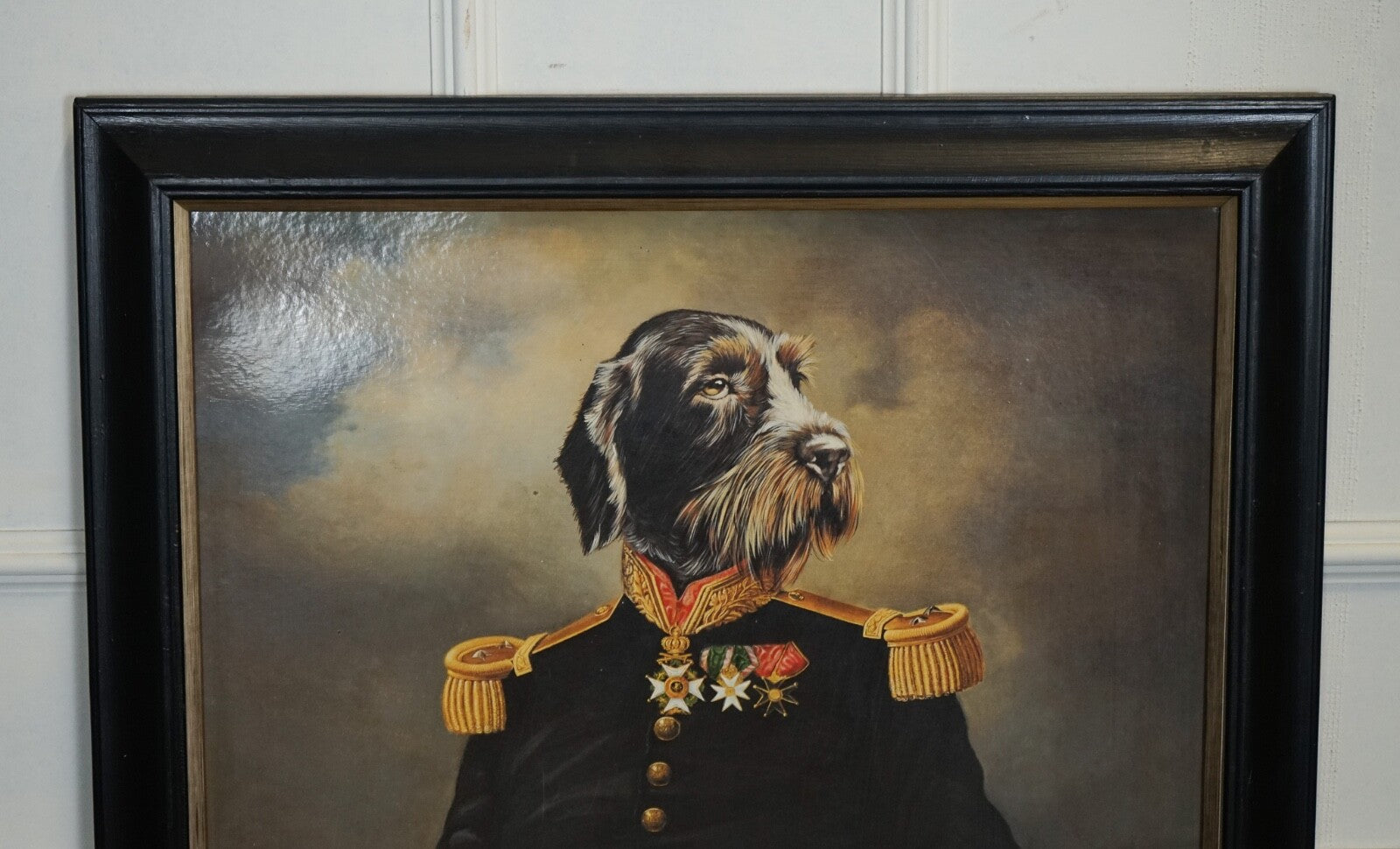 CEREMONIAL DRESS THIERRY PONCELET FRAMED ART PRINT BLACK AND GOLD FRAME