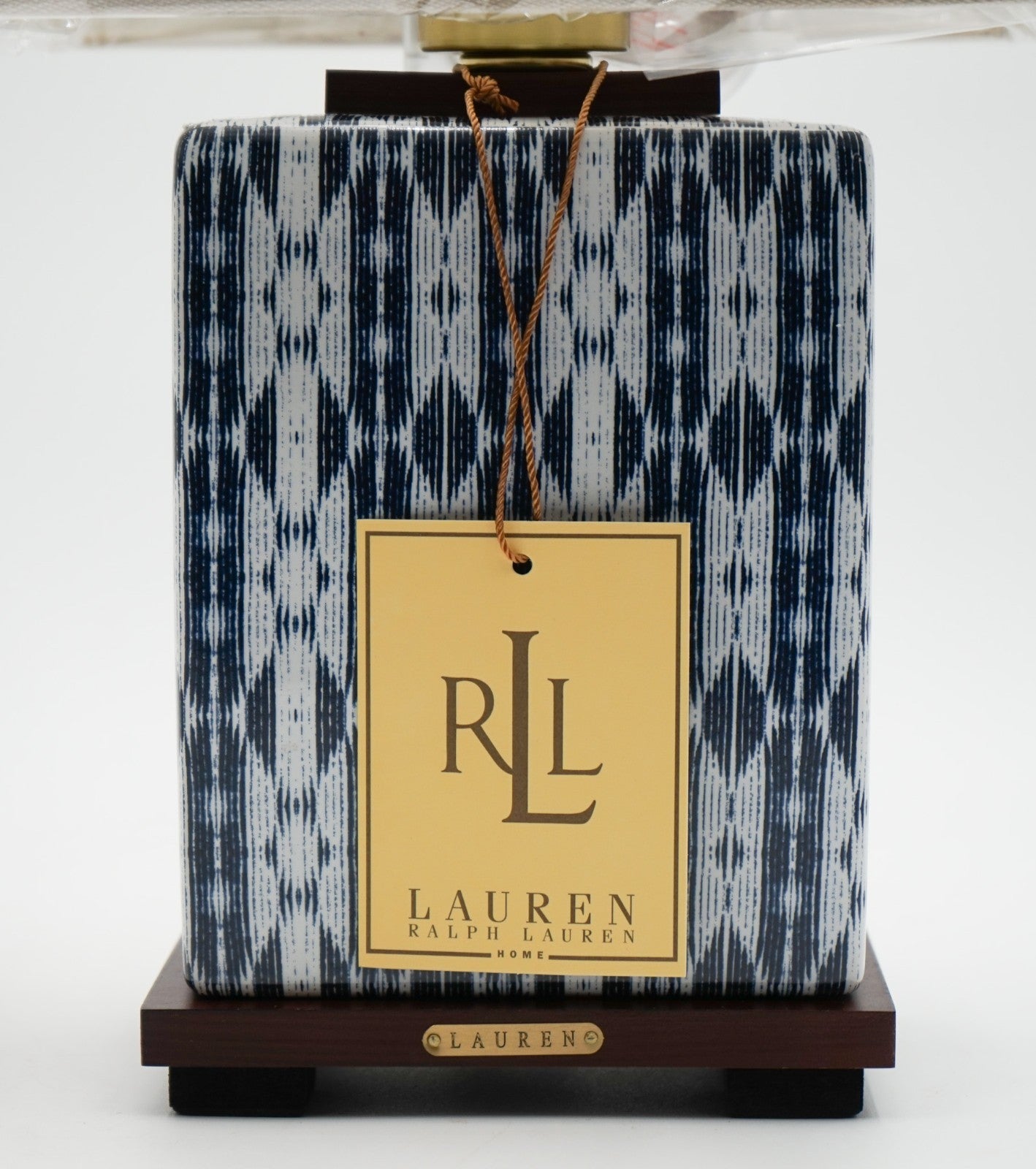 PAIR OF RALPH LAUREN EX DISPLAY CERAMIC BLUE TABLE LAMPS INCLUDING SHADES (1/1)