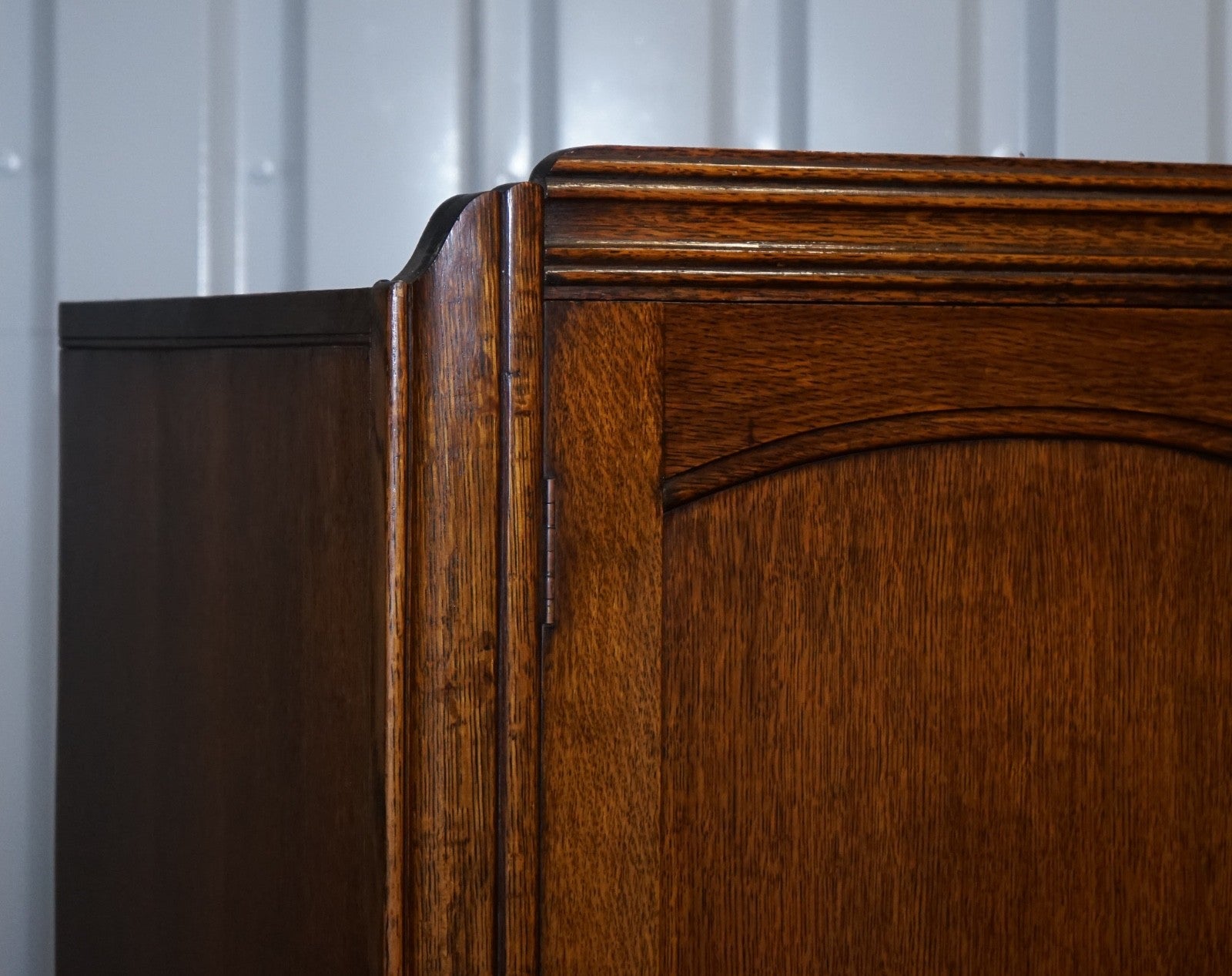 ANTIQUE ENGLISH OAK TWO DOOR WARDROBE