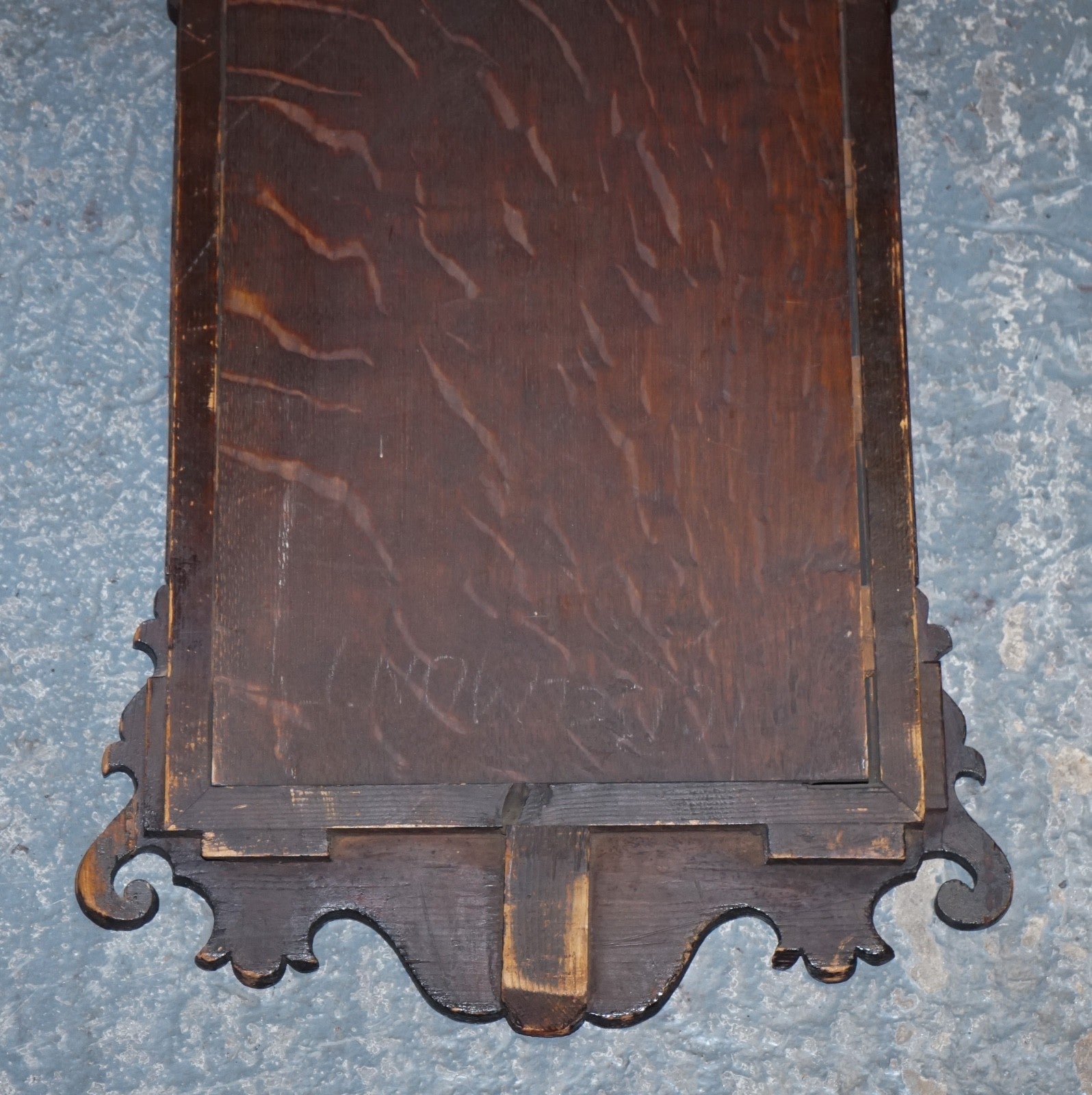 ANTIQUE 1760'S CHIPPENDALE STYLE  WALL MIRROR WITH GILTWOOD & PHOENIX