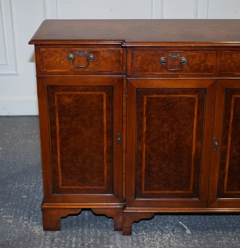 VINTAGE BURR WALNUT SIDEBOARD MADE BY JAN SMITH BRIGHTON