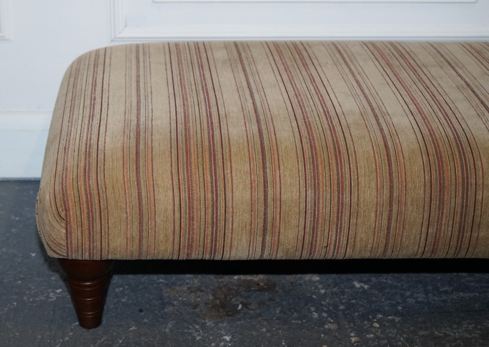 VINTAGE PARKER KNOLL FABRIC FOOTSTOOL OTTOMAN MATCHING SOFA AVAILABLE