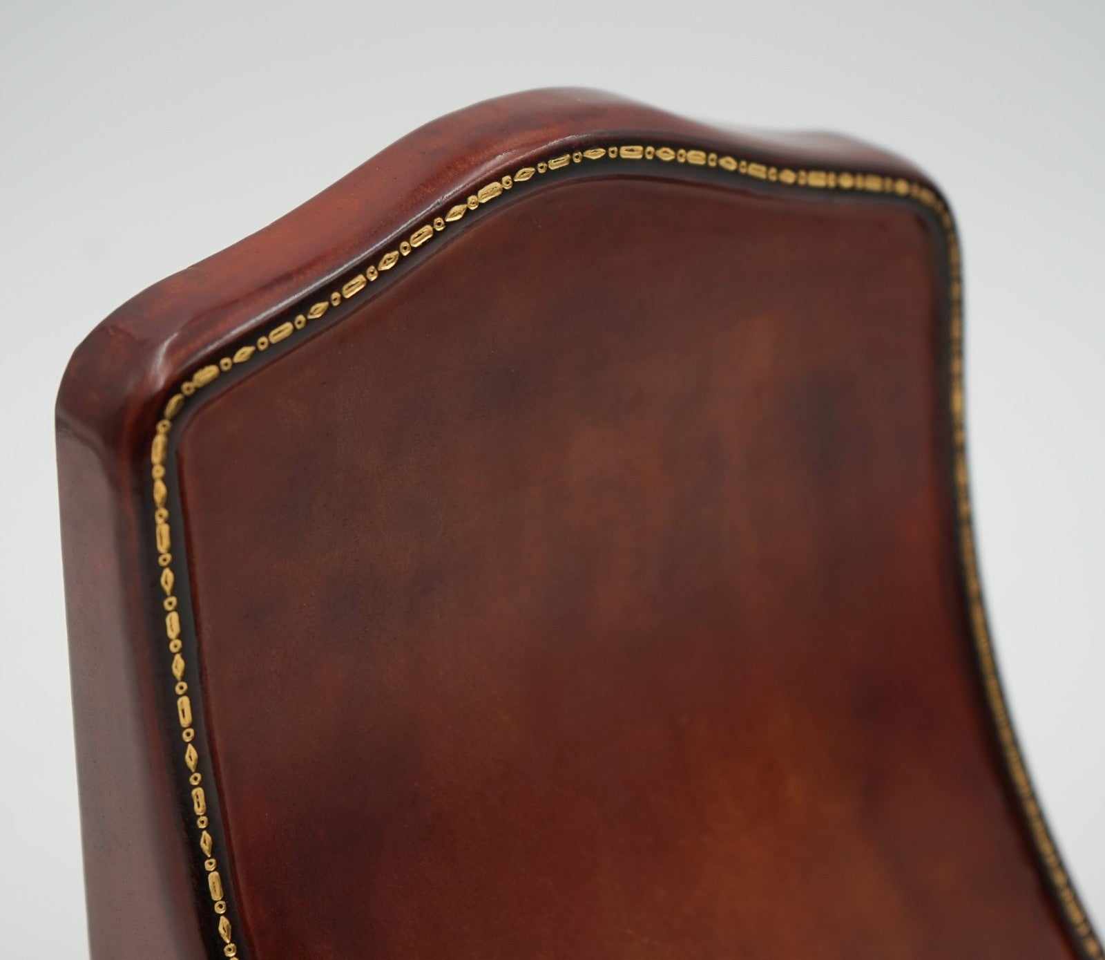 RARE PAIR OF ANTIQUE ASPREY LONDON LEATHER BOOK ENDS