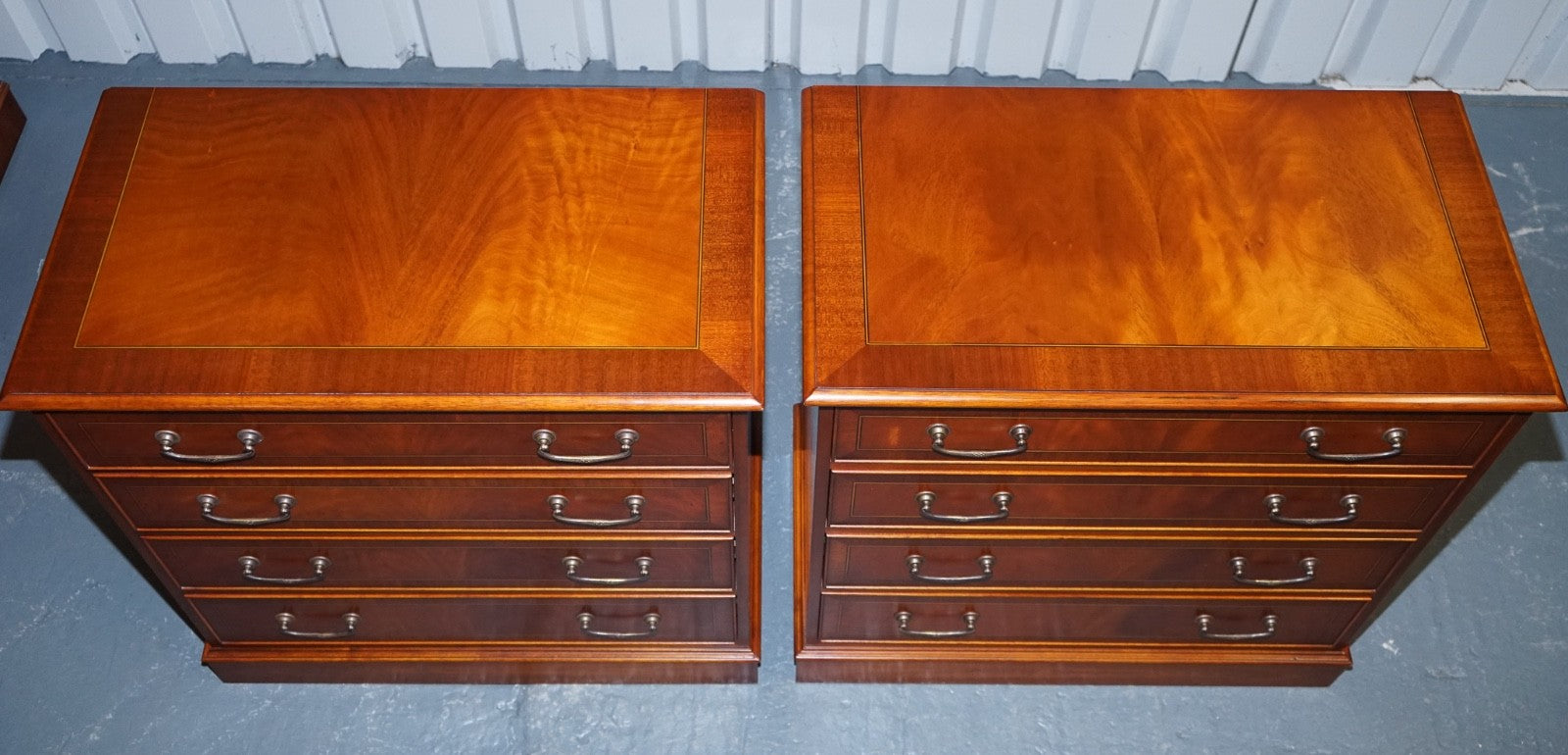 PAIR OF LARGE EDWARDIAN STYLE CHEST OF DRAWERS MADE BY PAUL SMITH BRIGHTON (2/3)