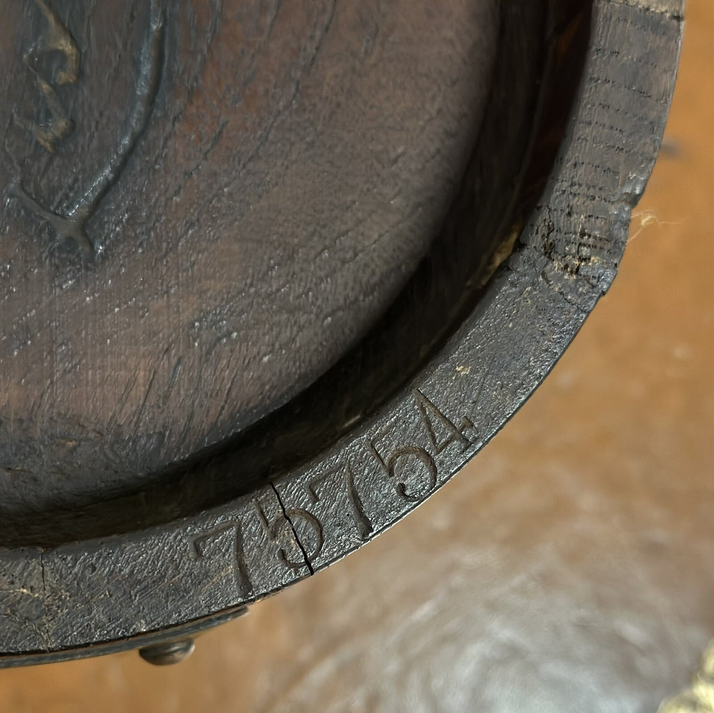 R A LISTER & CO OAK 1900s EDWARDIAN BUCKET WITH BRASS BRACES