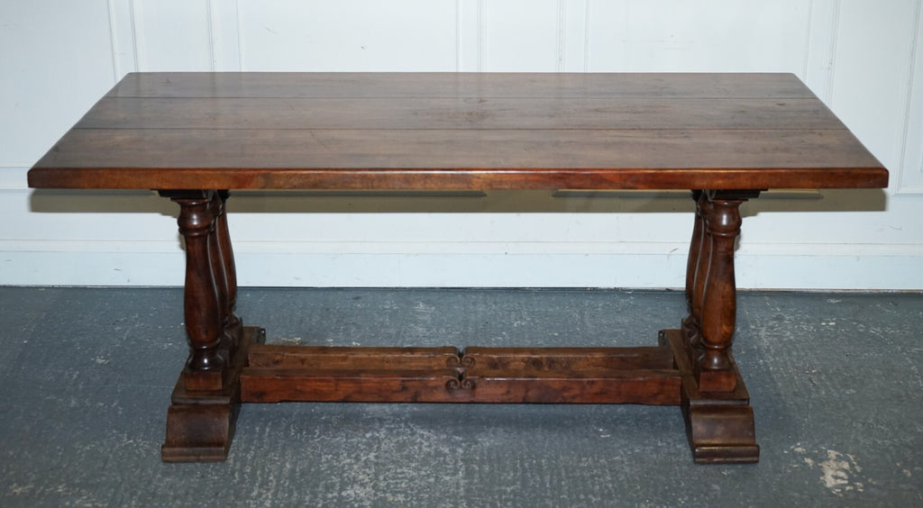 VINTAGE HARDWOOD RECTANGULAR DINING TABLE  185CM 6 FEET 1 LENGTH