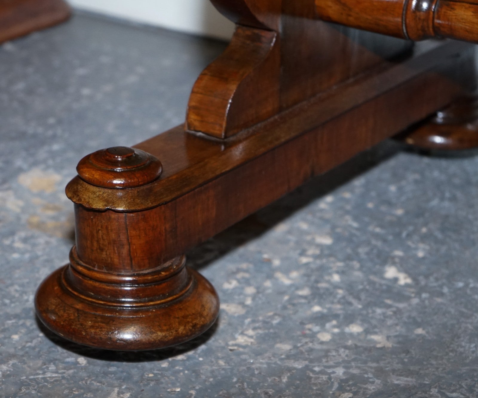 FULLY RESTORED ANTIQUE EARLY VICTORIAN HARDWOOD LIBRARY WRITING TABLE