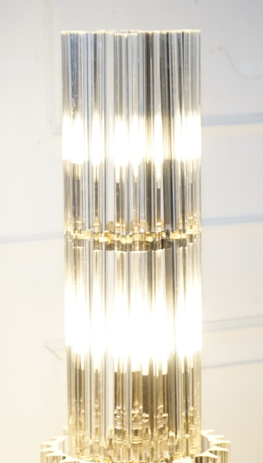 STUNNING LARGE MURANO GLASS  EICHHOLTZ ELDORADO ART DECO STYLE FLOOR LAMP