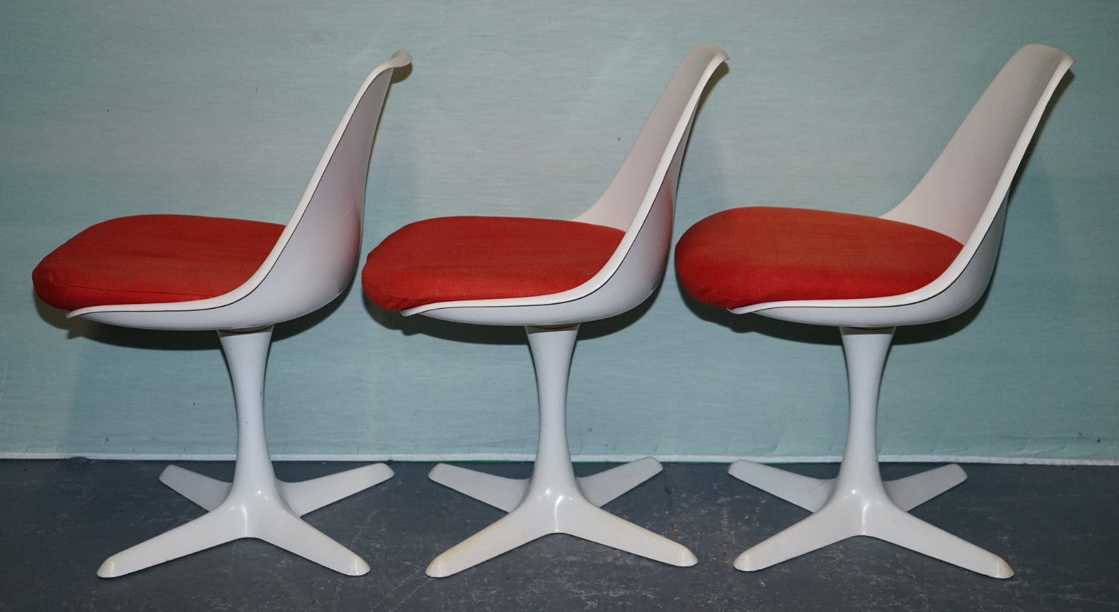 VINTAGE 1960s ARKANA BY MAURICE BURKE SET OF 5 DINING CHAIRS