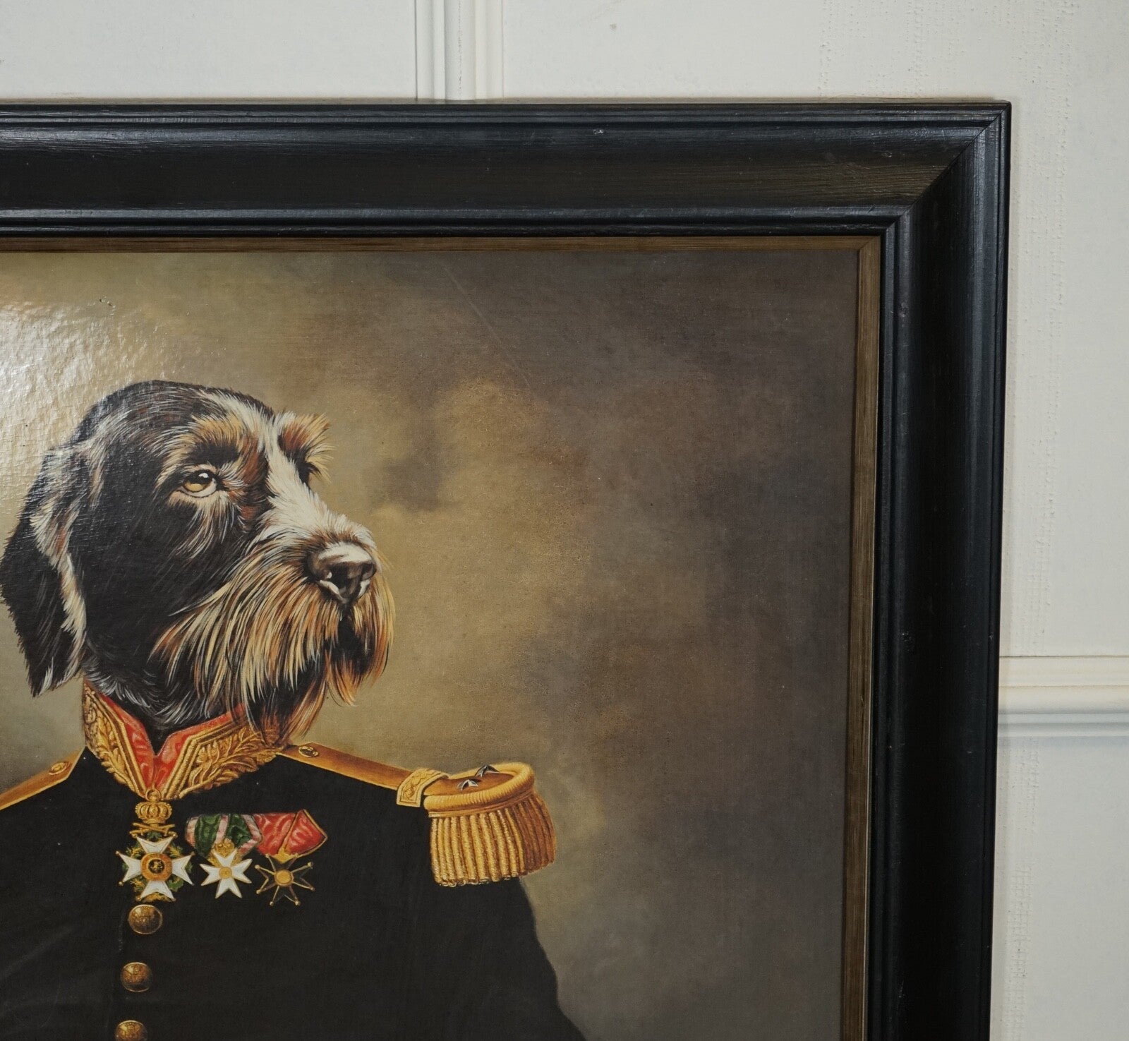 CEREMONIAL DRESS THIERRY PONCELET FRAMED ART PRINT BLACK AND GOLD FRAME