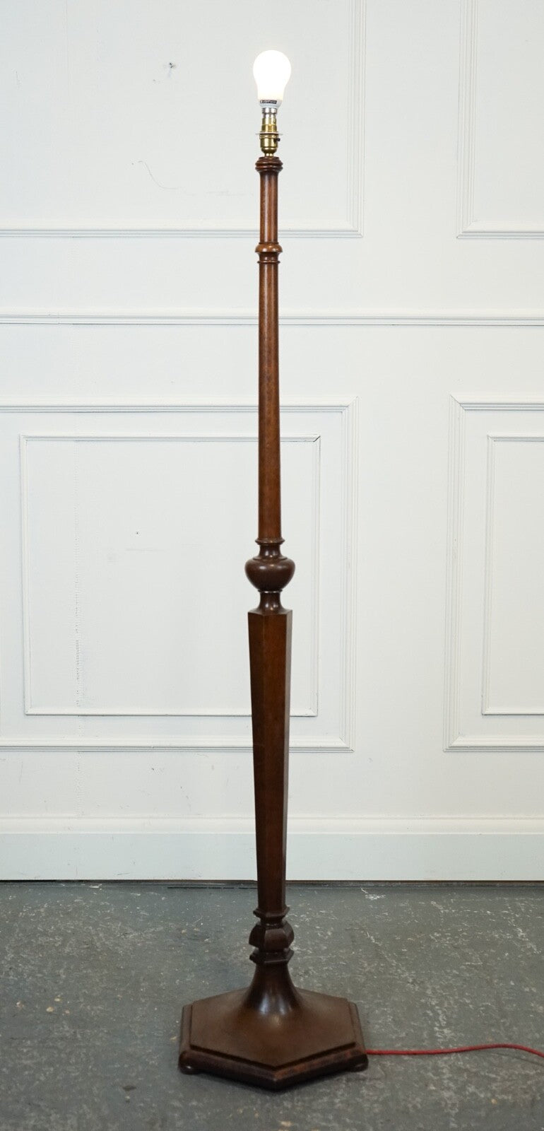 ANTIQUE HEAL'S HEXAGONAL BASE STANDING LAMP CIRCA 1930s